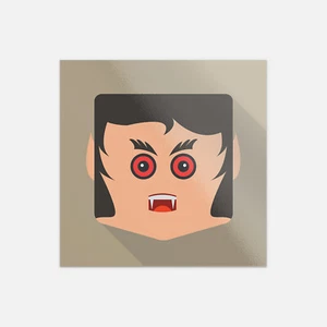 Wolverine Head Halloween Cartoon Vinyl Sticker Decal - Picture 1 of 1