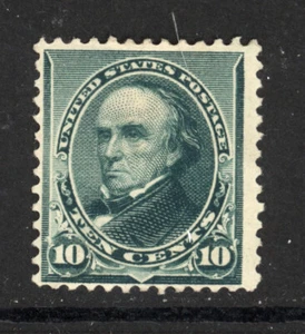 SCOTT 226 1890 10 CENT WEBSTER REGULAR ISSUE MH OG F-VF CAT $105 - Picture 1 of 2