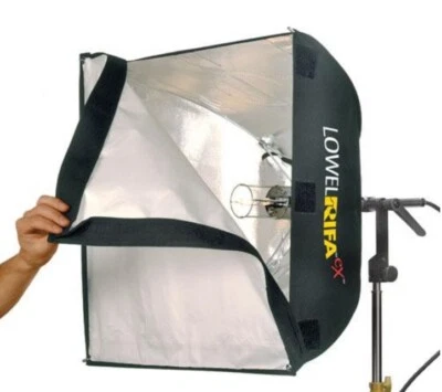 Soft Box Light Kit Lowel Rifa Lite eX 500 Watt Mobile Photo Video Soft Case - Image 1 of 2