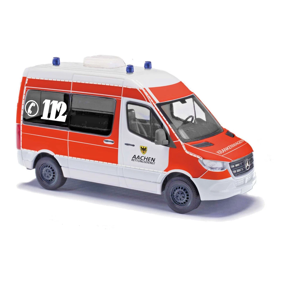 Busch 54060MB Sprinter Base Corta Rueda / Techo Alto, Rescate Aachen Nuevo 2024 - Imagen 1 de 1