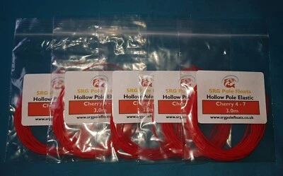 SRG POLE FLOATS Hochwertige hohle Latexstange elastisch MEGA 5er-Pack x 5 von 2m/2,5m oder 3m