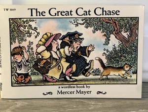 The Great Cat Chase: A Wordless Mini Book by Mercer Mayer 1974 First Printing PB - Bild 1 von 4