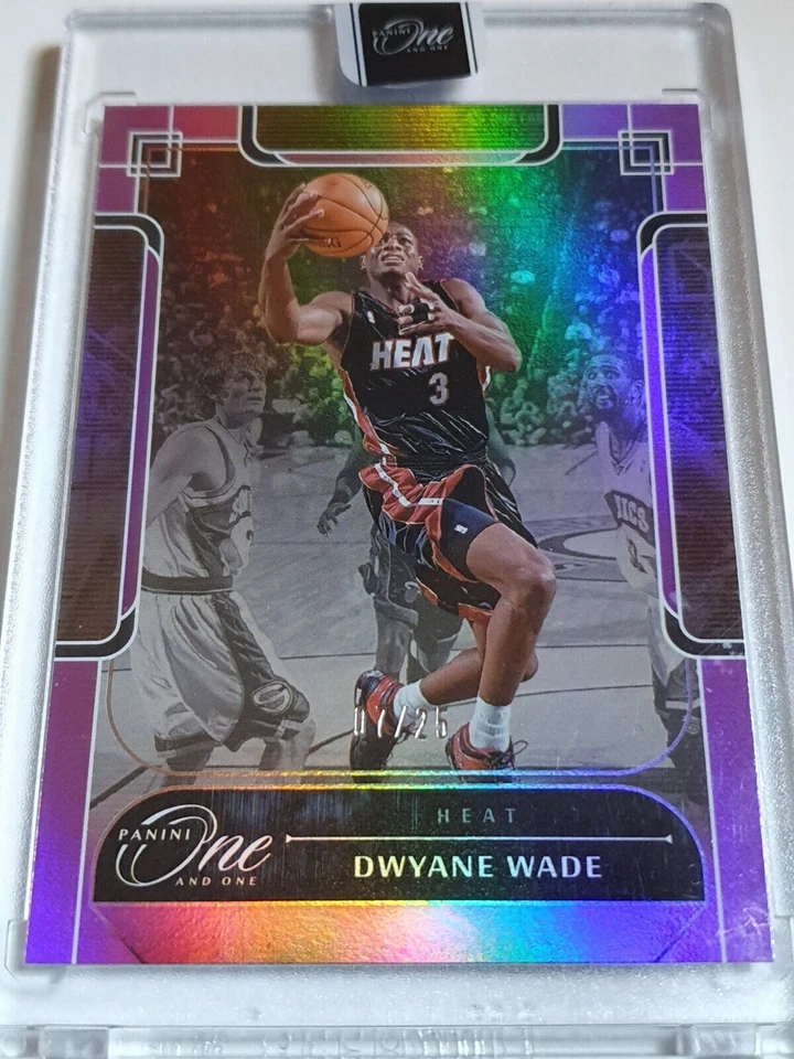 2023 Panini One and One Dwyane Wade #159 PURPLE /25 Holo - Panini Sealed - image 1 of 3