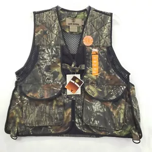 Game Winner Hunting Vest Jacket Mens S/M Gray Camouflage Breakup Extra Padding - Picture 1 of 11