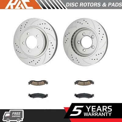 6PCS Front Drilled Disc Brake Rotors Pads for Mercury Mountaineer 2006-2010 - Image 1 of 4