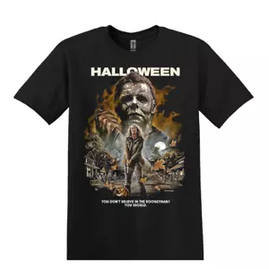Halloween Movie Horror Michael Myers T-Shirt Black S-3XL - Picture 1 of 4