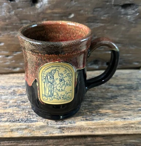 Ceramica Deneen Nuova-San Francesco Benedice Gli Animali-Nero/Vt-Rosso - Foto 1 di 2