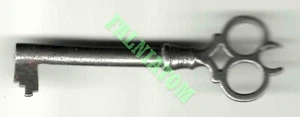Llave esqueleto barril hueco vintage - aproximadamente 3" de largo - Imagen 1 de 1