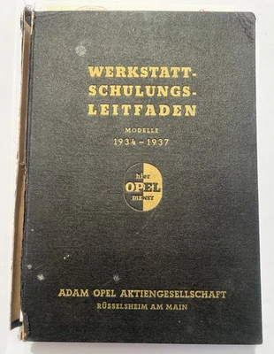 Workshop Training Guide - Adam Opel - Models 1934-37 - Original Book - Image 1 of 4