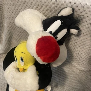 Vintage 1998 Warner Bros. Sylvester and Tweety Bird 21” Upright Plush: RARE - Picture 1 of 7