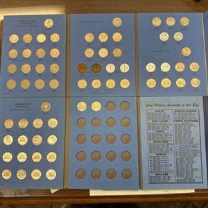 Complete Canadian Nickel Collection in 2 Whitman Books- 65 Coins 1922-1977 - Picture 1 of 6