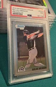 2010 Bowman Chrome #BCP91 Nolan Arenado 1st Bowman Prospect PSA 9 MINT Rockies  - Picture 1 of 2