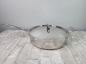 Cuisinart Padella per Salsa 5,5 Qt con Coperchio Acciaio Inox #733-30H Chef's Classic - Foto 1 di 10