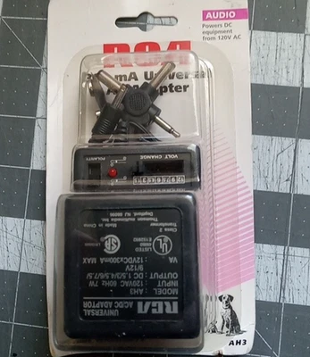 Universal AC to DC Power Supply Wall Plug Adapter 3V 4.5V 6V 7.5V 9V 12V 300mA - Image 1 of 4