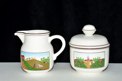 Villeroy & Boch Design Naif * CUENCO DE AZÚCAR Y CREMA * Granja, buen estado Foto 1 de 4