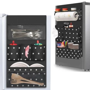 Dormitorio Camera Essentials Mini Organizzatore Frigorifero, Appeso Sopra Frigorifero Stoccaggio Organo... - Foto 1 di 8