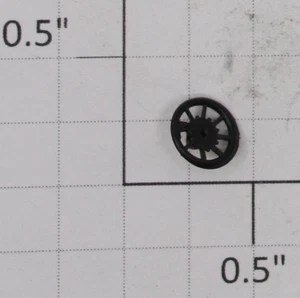 Rueda de freno de coche de carga negra Athearn 90600X HO (50) - Imagen 1 de 2