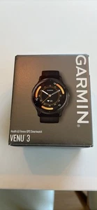 garmin venu 3 smart watch Black - Photo 1 sur 4