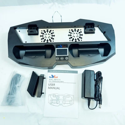 Ventiladores de refrigeración de pie multifunción NesBull 3 en 1 para PS4, Pro, delgado - caja abierta Foto 1 de 3