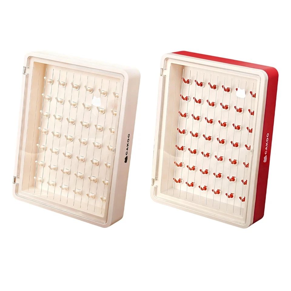 Piping Tip Organizer Box Gift Hold 42 Pieces Bakers Supplies Large Capacity - Image 1 of 1