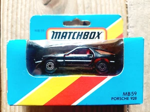 Matchbox MB 59 Porsche 928 Toy Diecast Car Vintage Boxed Macau 1981 Superfast. - Picture 1 of 24
