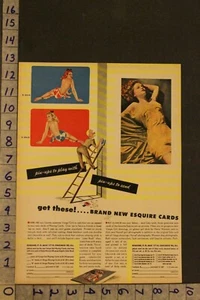 1944 Varga Girl Play Card Pin-up Sexy Semi-Desnuda Belleza Esquire impresión artística VM01 - Imagen 1 de 1