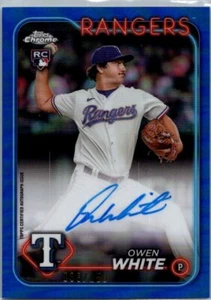 2024 Topps Chrome #RA-OW Owen White Rookie Autographs Blue Refractor #/150 - Bild 1 von 2