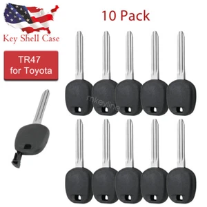 10X Carcasa de llave transpondedor con hoja TOY43/TOY44 TR47 para Toyota con soporte para astillas - Imagen 1 de 8