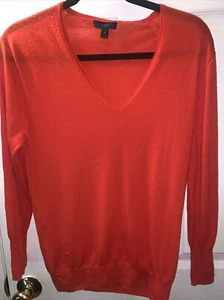 j crew pullover sweater medium orange - Picture 1 of 7
