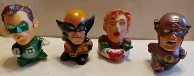 LOTE SUPER HÉROES MARVEL CHINA NUEVO PVC 3 PULGADAS AQUAMAN FLASH Foto 1 de 4