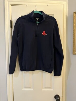 Свитер/куртка на молнии Boston Redsox размер средний. Пуловер. Бейсбол. Boston. - Изображение 1 из 4