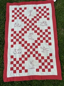 Antique/ VTG Crib Quilt / 1935 Ruby McKim “ Nursery Rhymes” - Picture 1 of 20