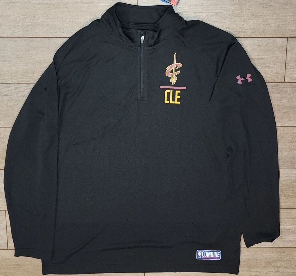 $60 Nuevo Under Armour NBA Cleveland Cavaliers 1/4 Cremallera Combine Tech XL 1312171-006 Foto 1 de 4