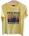 Noffish Women's men's Pew Pew Mada fakas T-Shirt yellow Pew Pew Shirt