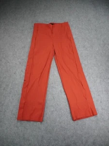 Betabrand Pants Womens Medium Orange/Red Stretch Pull On Zipper Pocket Wide Leg - Picture 1 of 12