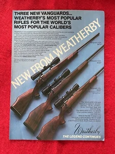 Vintage 1984 Print Ad Weatherby Vanguard Advertisement - Picture 1 of 2