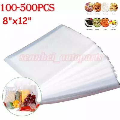 100-500PCS Vacuum Sealer Bags 8x12inch Food Saver Storage Package! Best - Image 1 of 4