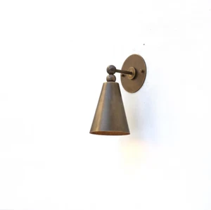 Brass Wall Sconce light, Modern brass light, Mid Century brass wall sconce light - Picture 1 of 5