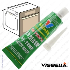 Colla silicone trasparente ad alta temperatura porta forno per fornelli - Foto 1 di 7
