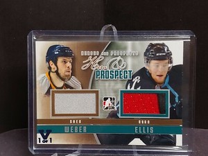 11-12 ITG Heroes & Prospects Hero & Prospect Jerseys #HP01 Shea Weber/Ryan Ellis