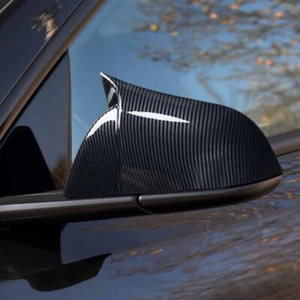 2X Cubiertas de espejo retrovisor lateral de fibra de carbono para Tesla Model 3 2017-23 - Imagen 1 de 7