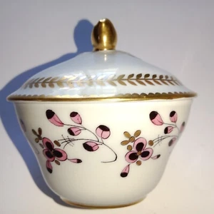 Limoges Porzellan Übertopf oder Gewürz oder Zuckerdose signiert Denise Parouty 20.Jh. - Bild 1 von 9