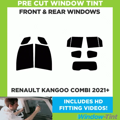 Für Renault Kangoo Kombi 2021+ Voll Vorgeschnitten Fenster Farbe Kit Vorne & - Image 1 of 4