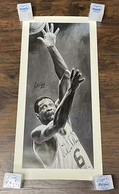 BILL RUSSELL signed autographed 20x40 Stephen Holland lithograph PSA DNA - Image 1 of 3