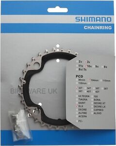 SHIMANO SLX FC-M660/M590 10-Speed 32-Teeth Chainring Y1LV98080 3X10 (AE) 104mm