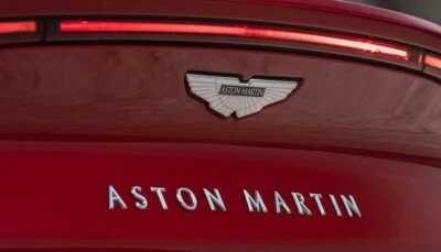 ASTON MARTIN Heck 'Schriftzug' Abzeichen - Chrom - Groß - Vantage, DB11, Dbs - Bild 1 von 4