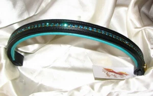 FSS Crystal Bling COMO NUEVO CLARO VERDE AGUA Cinta Acolchada Hecha a Medida Brillante NUEVO - Imagen 1 de 2