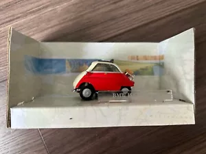 Cararama BMW Isetta 250 1/43 Boxed Red & White - Imagen 1 de 9