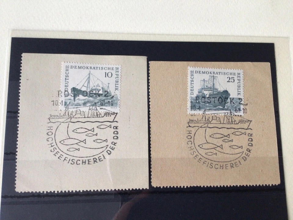 República Democrática Alemana Industria Pesquera cancela sellos Ref 54971 Foto 1 de 1