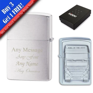 Personalised Engraved King of the Road Official Zippo Windproof Lighter - Picture 1 of 1